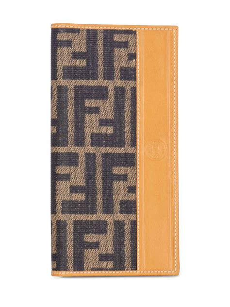 fendi zucca checkbook cover